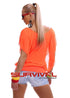 Scooped Neck Blouse Batwing Top